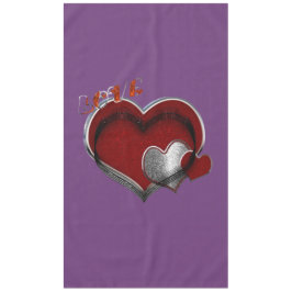 Mantel Corazón Magic Purple Cotton Tablecloth