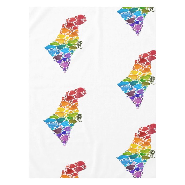 Mantel Corazones de Israel (Anverso)
