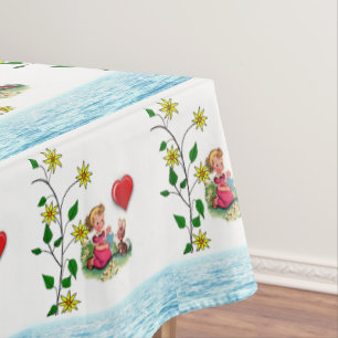 Mantel Corazones Florales de Tablecloth