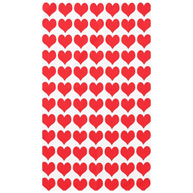 Mantel Corazones rojos (Anverso)