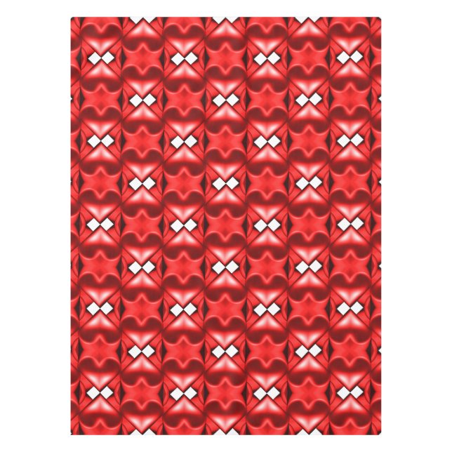 Mantel Corazones Rojos Dobles (Anverso)
