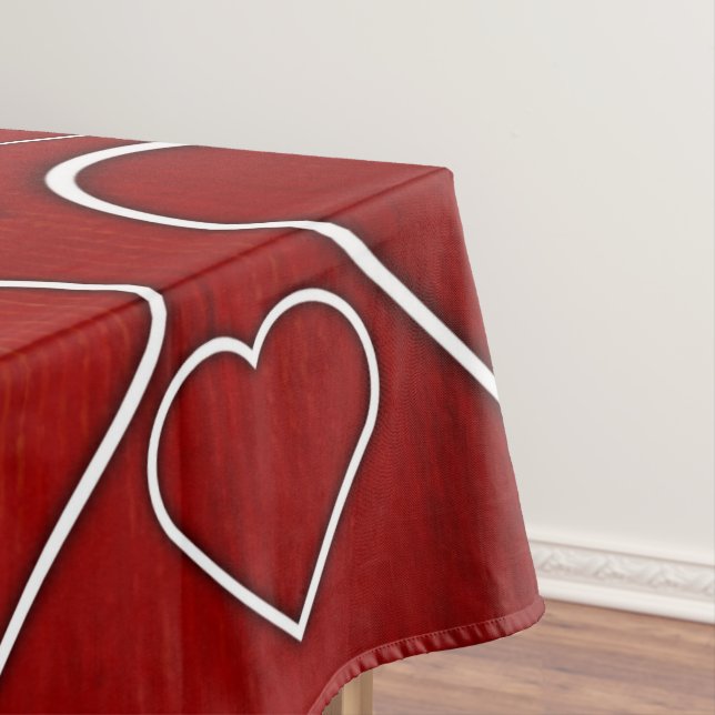 Mantel Corazones Rojos y Blancos (In Situ)