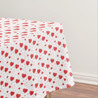 Mantel Corazones rojos y brillantes de pasión, lindo patr