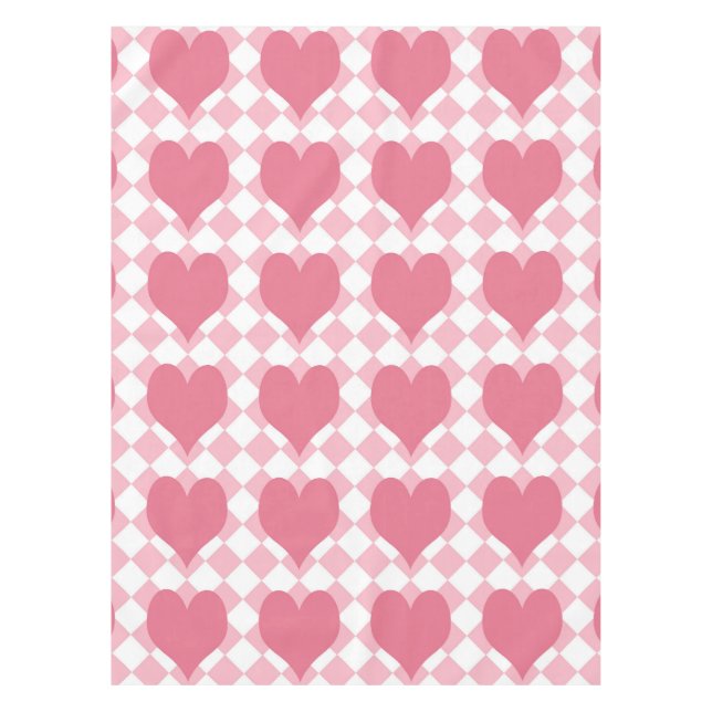 Mantel Corazones rosas (Anverso)