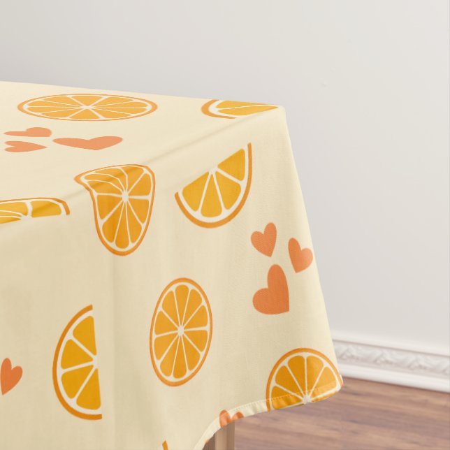 Mantel Corazones y cortes de naranja (In Situ)