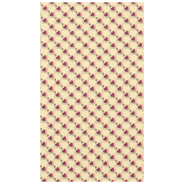 Mantel Corazones y Rosas Tablecloth (Anverso)