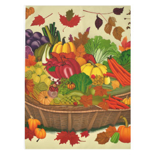 Mantel Cornucopia llena de verduras
