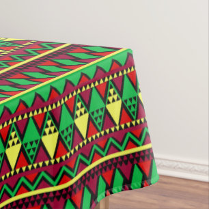 Mantel Correspondiente Kwanzaa Yellow Red Black Green Med