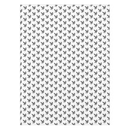 Mantel Corte de Lino de Raven blanco y negro