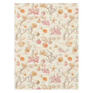 Mantel Costa Rústica - Aguas marinas, pez estrella, arrec