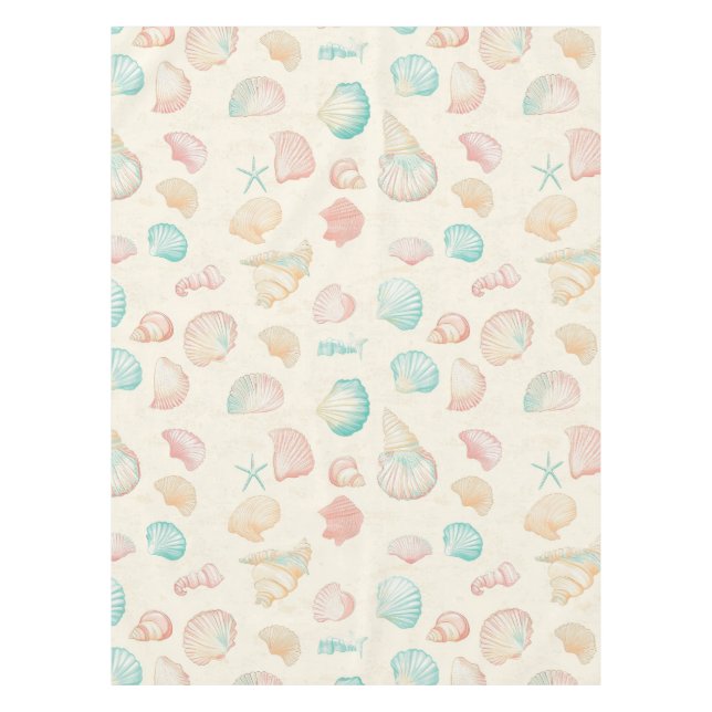 Mantel Costa Rústica - Aguas marinas, pez estrella, arrec (Anverso)