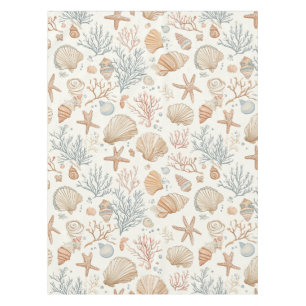 Mantel Costa Rústica - Aguas marinas, pez estrella, arrec