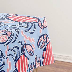Mantel Crabs patrióticos Estrellas Rojas azules