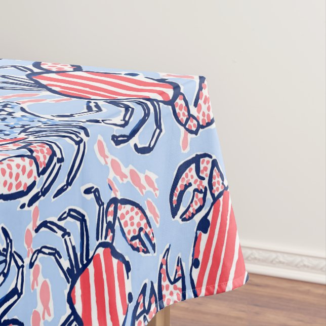 Mantel Crabs patrióticos Estrellas Rojas azules (In Situ)