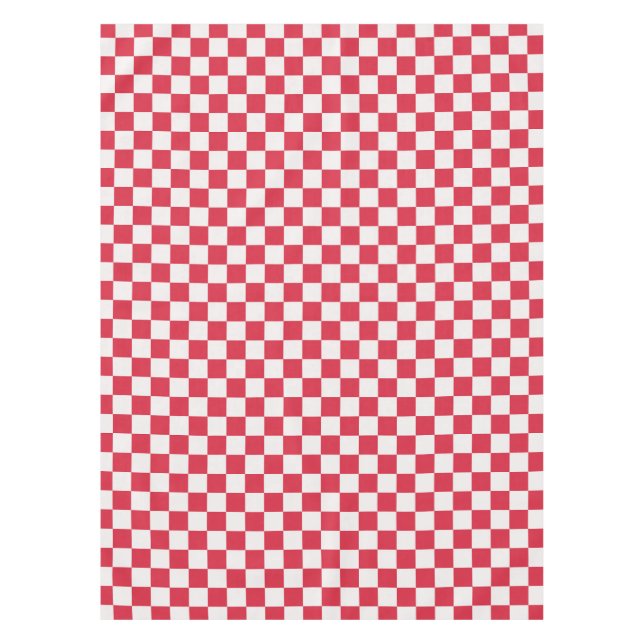 Mantel Cranberry fizz checkerboard pattern (Anverso)