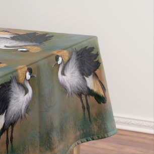 Mantel Crane Tablecloth de Crowne gris