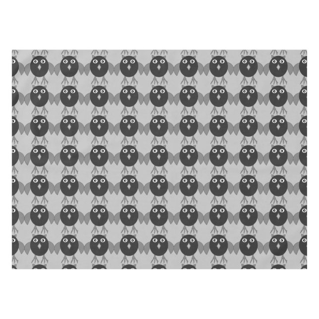 Mantel Creepe Halloween Owl Tablecloth (Frente (Horizontal))