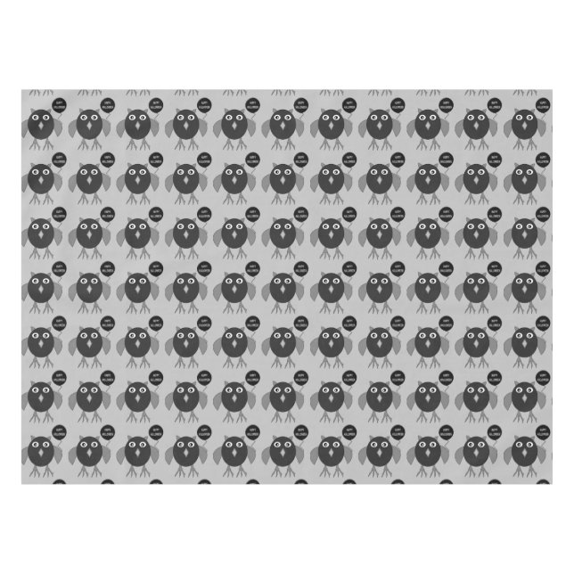 Mantel Creepe Halloween Party Owl Tablecloth (Frente (Horizontal))