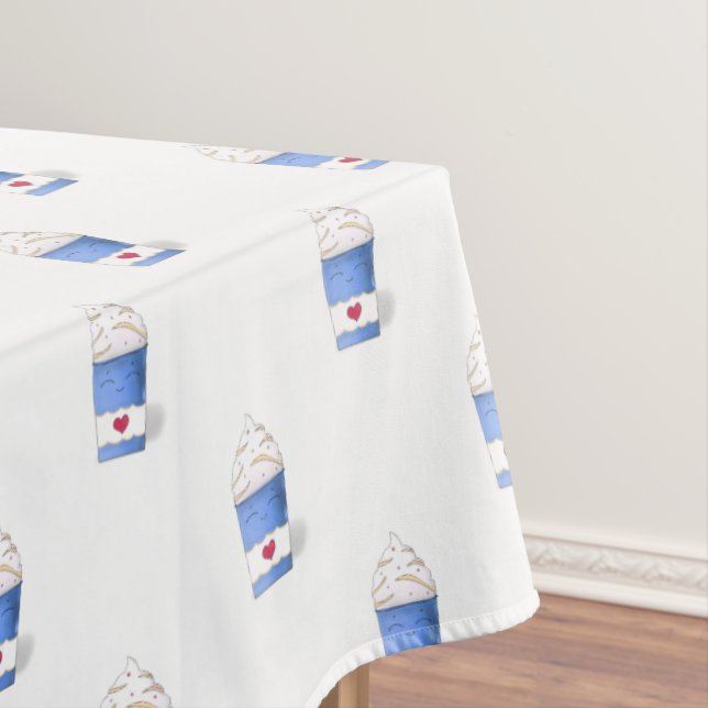 Mantel Crema lata y batida (azul) (In Situ)