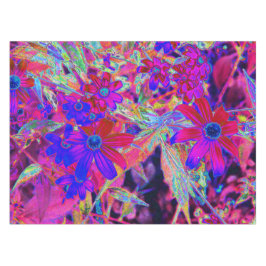 Mantel Crimson psicodélico retro y flores silvestres mage