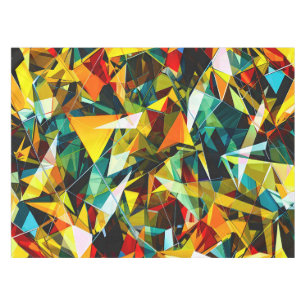 Mantel Cristal de Vidrio Geométrico Abstracto Moderno
