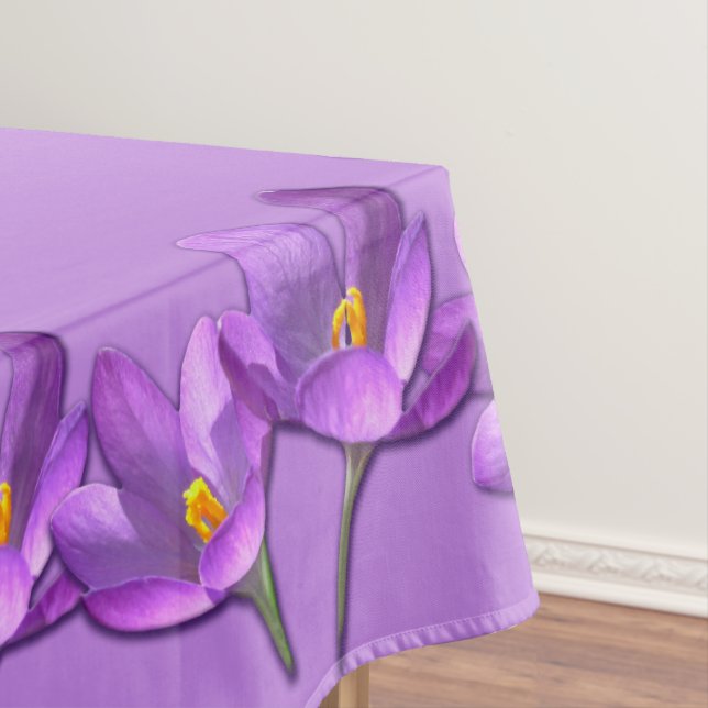 Mantel Crocus Tablecloth Flowers Crocus Tablecloth (In Situ)