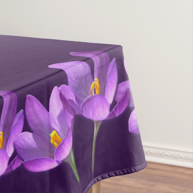 Mantel Crocus Tablecloth Flowers Crocus Tablecloth (In Situ)