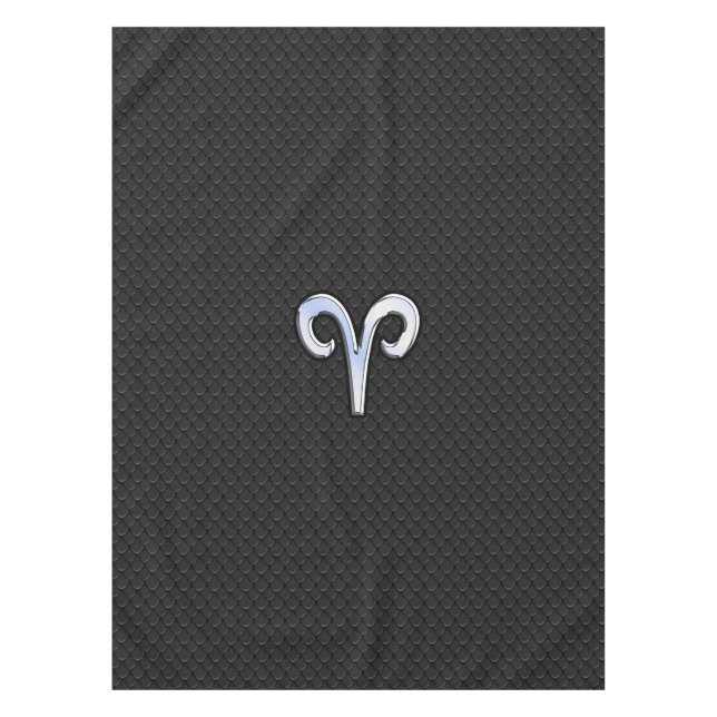 Mantel Cromado como Aries Zodiac Símbolo Snake Skake Styl (Anverso)