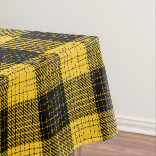 Mantel Cruz amarilla negra a cuadros Buffalo Check