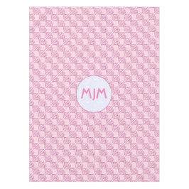 Mantel Cruz de Chi Ro Rosa con las iniciales