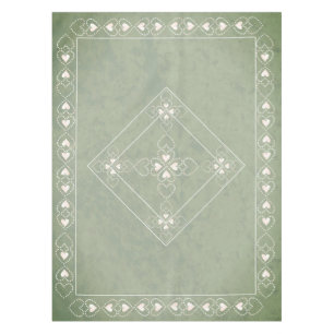 Mantel Cruz de piedra y céltica resistida w/hearts