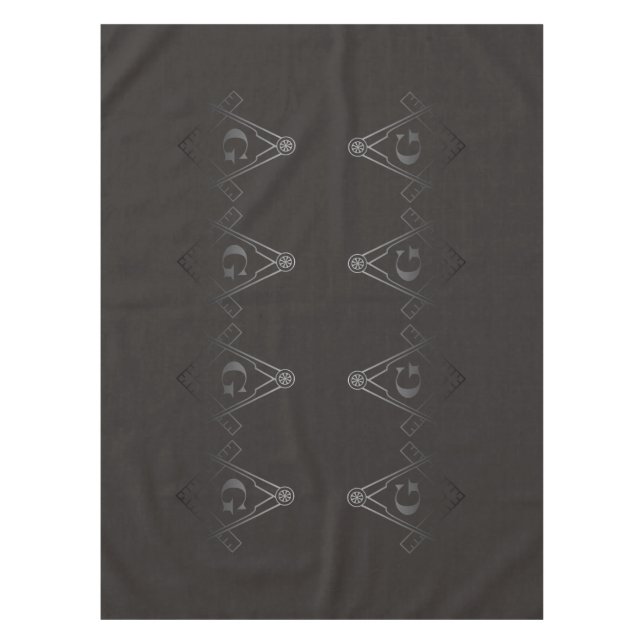 Mantel Cuadrado y compás con la inserción G (Anverso)