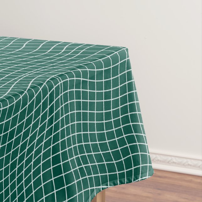 Mantel Cuadrícula Moderna Deformada | Geométrico Fluido M (In Situ)