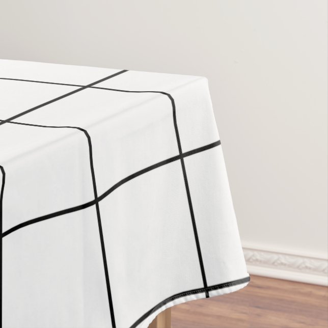 Mantel Cuadrícula negra y blanca (In Situ)