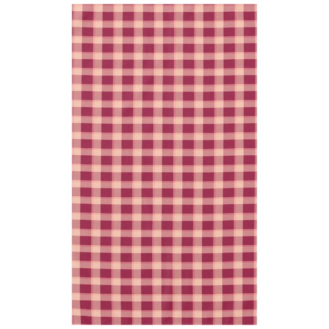 Mantel Cuadro de búfalo moderno a la moda rojo  (Anverso)