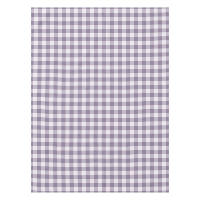 Mantel Cuadro de Gingham Clásico Lavanda (Anverso)