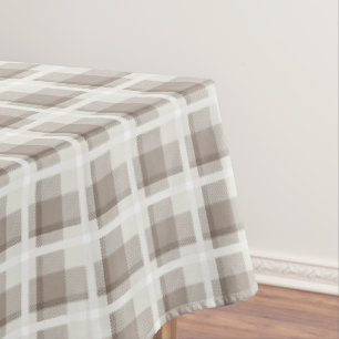 Mantel Cuadro de gingham marrón mocha búfalo 