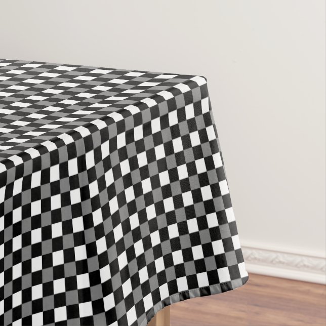 Mantel Cuadro de gingham negro (In Situ)