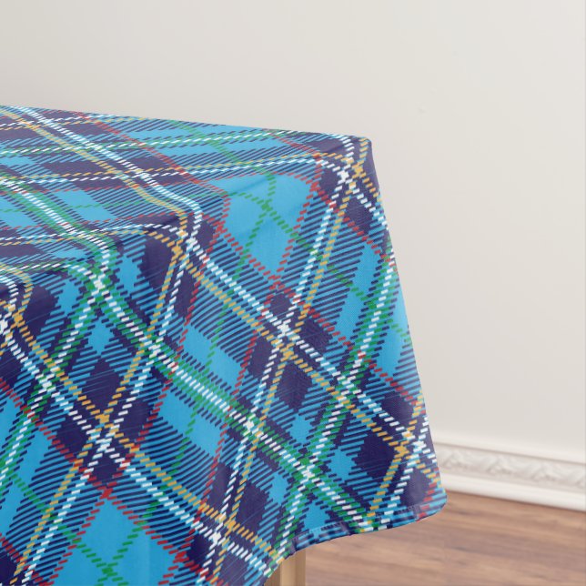 Mantel Cuadro de Tartán Azul (In Situ)