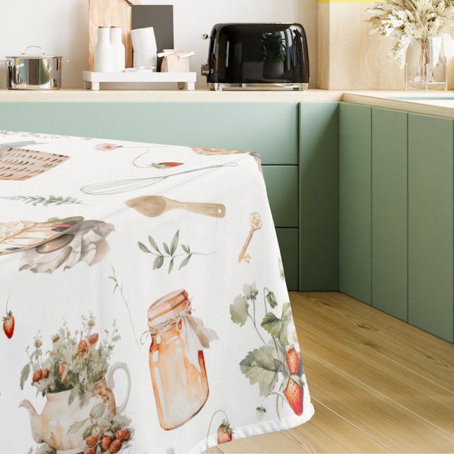 Mantel Cuadros de agua singulares Floral Fresa País (In situ)