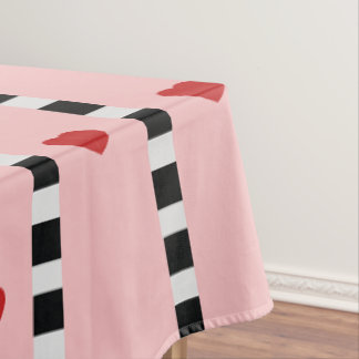 Mantel Cuadros de corazones rojas y rosas