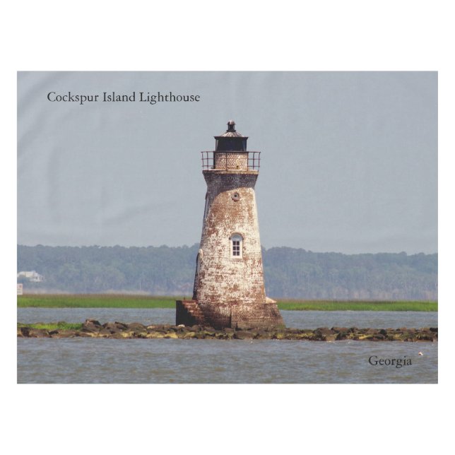 Mantel Cuadros del faro de Cockspur Island (Frente (Horizontal))