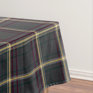 Mantel Cuadros Escoceses Gris y Verde