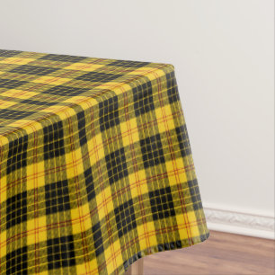 Mantel Cuadros negros y amarillos 