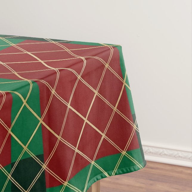 Mantel Cuadros rojos y verdes de Navidad  (In Situ)