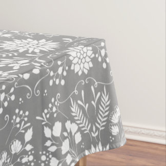 Mantel Cualquier color Floral Garland Swirl Cotton Tablec