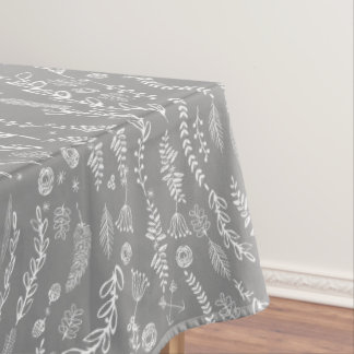 Mantel Cualquier color Floral Garland Swirl Cotton Tablec