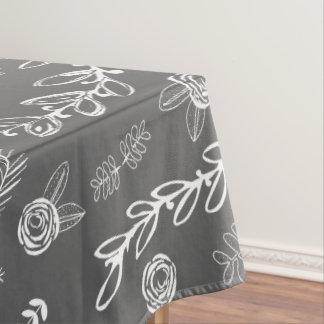 Mantel Cualquier color Floral Garland Swirl Cotton Tablec
