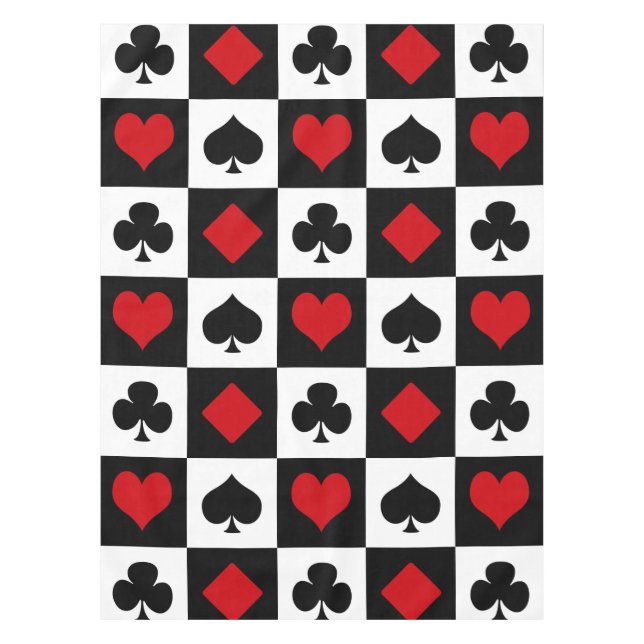 Mantel Cuatro trajes de cartas (Anverso)