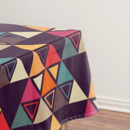 Mantel Cubierta de formas triangulares multicolor
